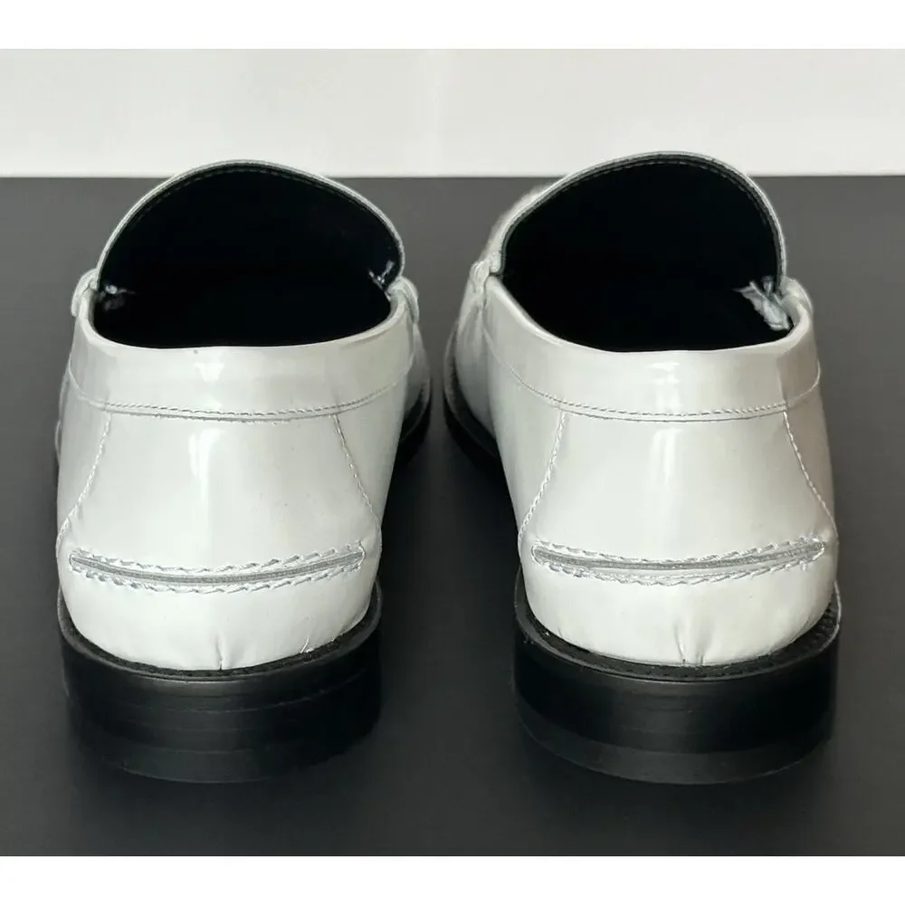 VERSACE Men's Medusa White Leather Loafers 9.5 US (42.5 Eu) 1013592 IT NIB $775